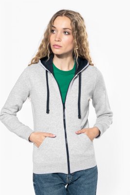 Dames Hoodie met rits kariban K467